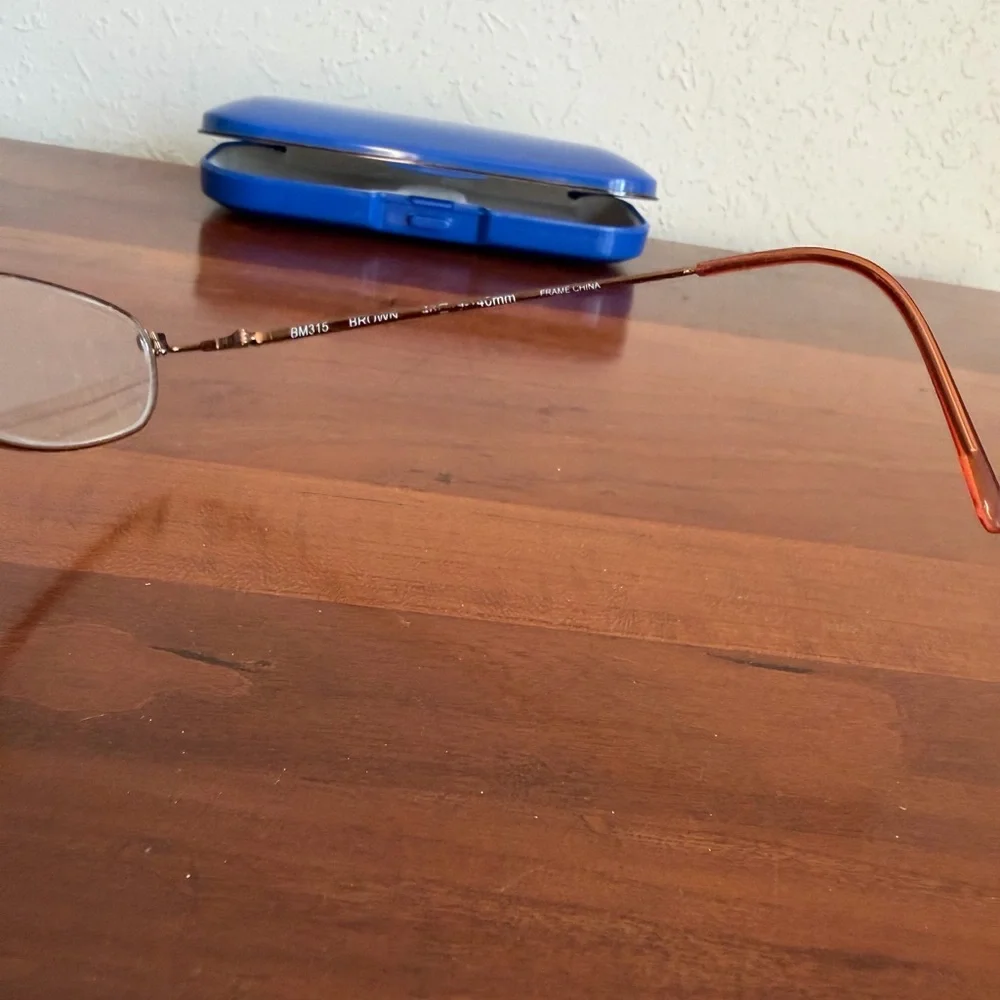 Blue Moon Brown Eye Glasses Eyewear BM315 140mm Frames Full Rim Eclectic Grandpa